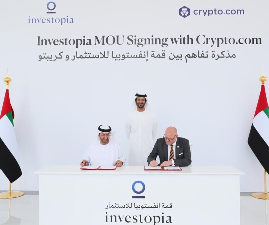 Investopia Summit signs MoU with the world cryptocurrency platform Crypto.com